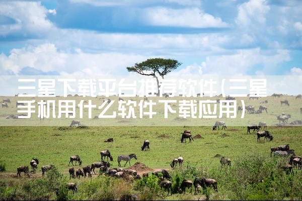 三星下载平台推荐软件