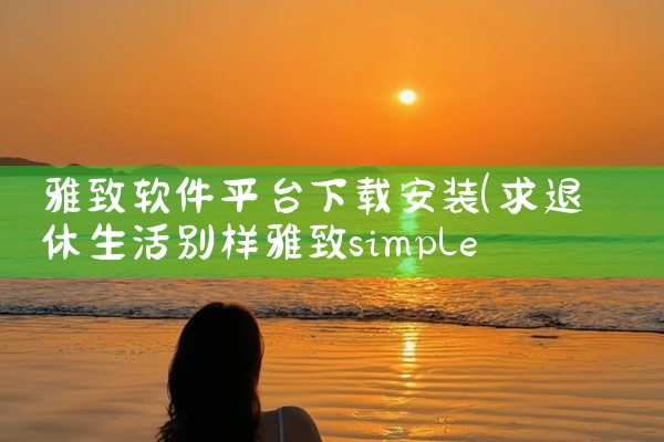 雅致软件平台下载安装