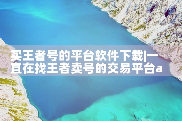 买王者号的平台软件下载
